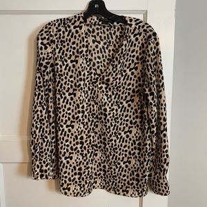 Banana Republic Leopard Print Blouse
